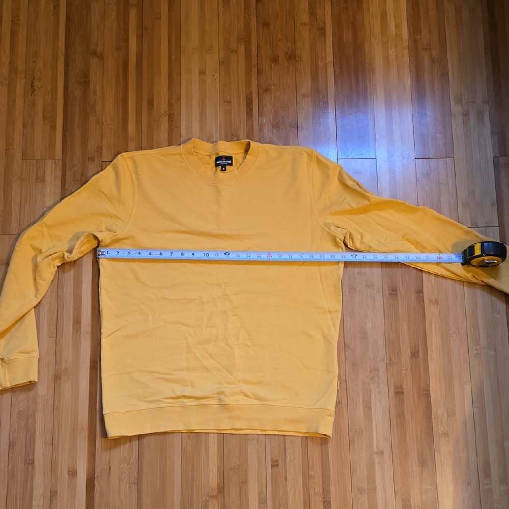 American Giant yellow Crewneck Sweater